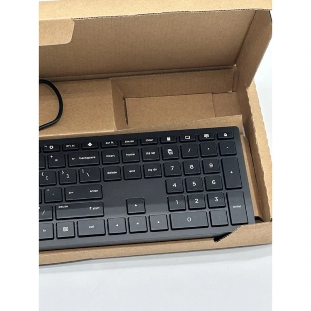 HP Lifestyle TPC-P001K 928922-001 Wired USB‎ Desktop Keyboard Black